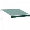 Outsunny 8' x 7' retractable awning, patio awnings, sunshade shelter with 280g/m² Uv & Water-resista