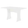 Coney Mid-Century Modern 53\" Dining Table in White 