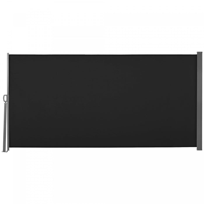 Outsunny 118\" X 63\" Retractable Side Awning Patio Outdoor Folding Privacy Screen With Resistance To 