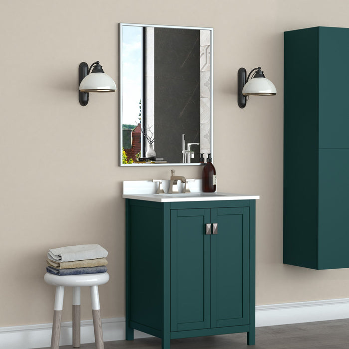 Border Silver 32\" Mirror