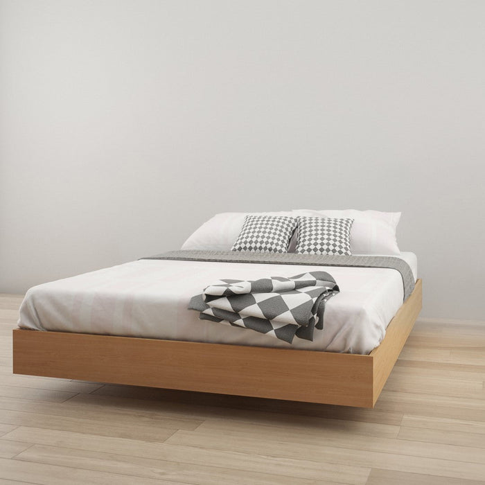 Nordika Queen Platform Bed - Natural Maple 
