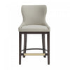 Blair Modern Wood Upholstered Counter Stool in Stone 