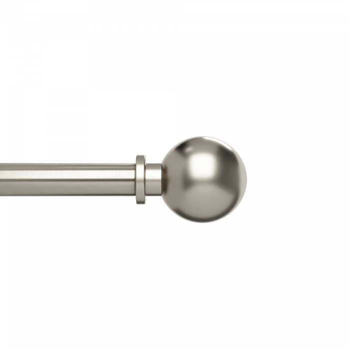 Umbra Bolas Nickel Expandable 1\" Curtain Rod - 72\"-144\" 