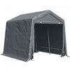 Outsunny 9.2' X 7.9' Garden Storage Tent, Heavy Duty Bike Shed, Patio Storage Shelter W/ Metal Frame