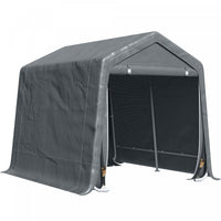 Outsunny 9.2' X 7.9' Garden Storage Tent, Heavy Duty Bike Shed, Patio Storage Shelter W/ Metal Frame