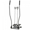 Soozier Twist Stair Stepper Machine With Rocking Handlebars, Silver