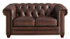 Hydeline Standwood Leather Loveseat - Brown