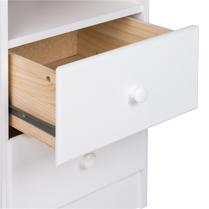 Astrid 2-Drawer Nightstand - White