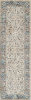 Monet Traditional 2'6\" x 8'0\" Runner Rug in Blue Indoor Area Rug 
