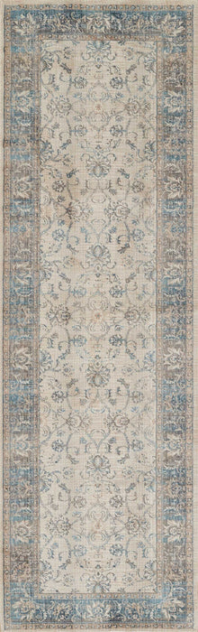 Monet Traditional 2'6\" x 8'0\" Runner Rug in Blue Indoor Area Rug 