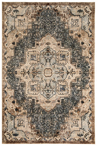 Esmira Traditional Blue Washable Rug 5'0