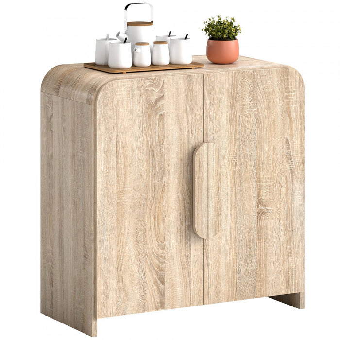 HOMCOM Sideboard Cabinet, 31.5" Modern Buffet Cabinet with Soft-Close Door