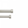 Umbra Cappa Nickel Steel Expandable Double 1\" Curtain Rod - 66\"-120\" 
