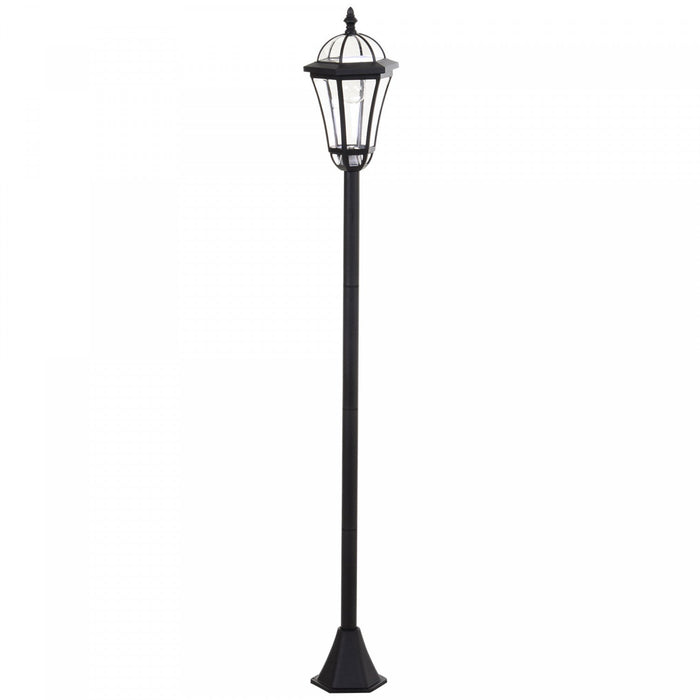 Outsunny 2 Piece LED Garden Lights Lamp Post Solar Powered Auto Switch Outdoor Lantern Patio Pathway