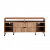 Dumbo Modern 63\" Fluted TV Stand in Golden Brown 