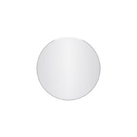 Lathe 24 Inch Frameless Round Mirror In Chrome