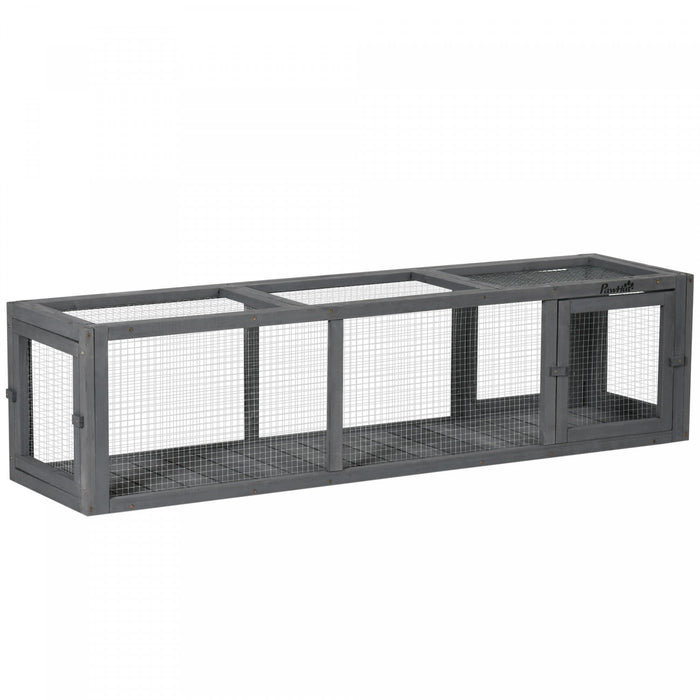 Pawhut 59\" Long Cat Tunnel, Cat Shelter L- Shape With Extendable Design, Cat Enclosure For Indoor/ou