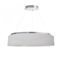 Dainolite Circulo Chandelier 34w Silver White Shade Lamp