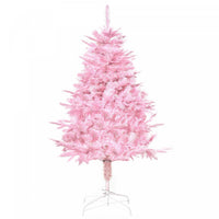 Homcom 4ft Artificial Christmas Tree With Automatic Open For Party Pink