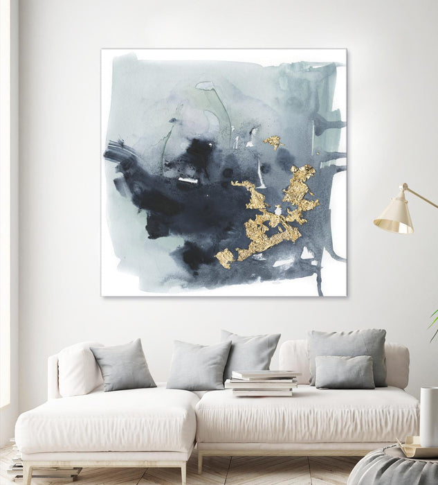 \"Cerulean & Gold I\" Giant Art 54x54 Wall Art