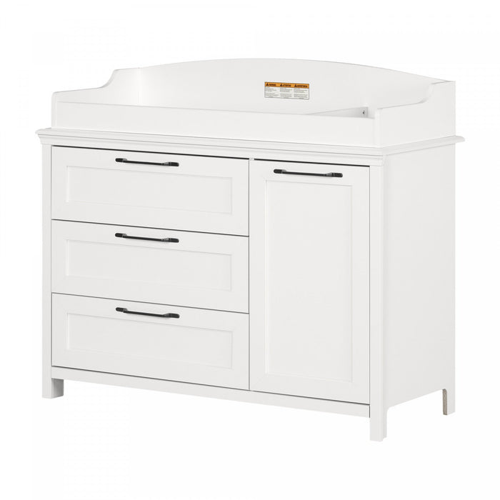 Daisie Changing Table With Removable Rim - Pure White  