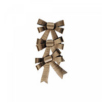 3pc Shiny Bows Gold - Set of 6 Giftwrap