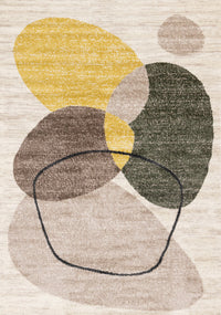 Marley Green Yellow Taupe Geometric Area Rug - 7'10