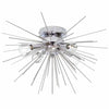 Dainolite Vega 4 Light Flush Mount Silver/Polished Chrome Finish Lamp