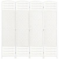 Homcom 4 Panel Folding Room Divider 5.6 Ft Privacy Screen Panel