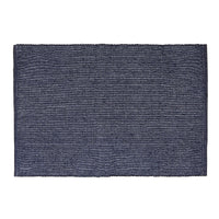 Chambray Ribbed Placemat Navy Blue - Set of 12