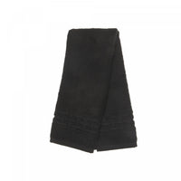 Basketweave Hand Towel 16 x 27 Black - Set of 6 Towels