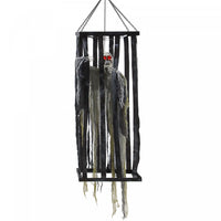 Outsunny Animated Halloween Decoration, Animatronics Skeleton Reaper