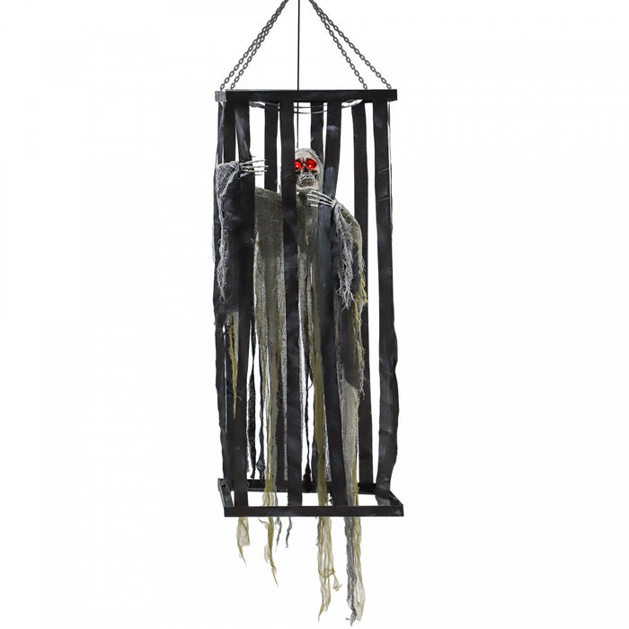 Outsunny Animated Halloween Decoration, Animatronics Skeleton Reaper