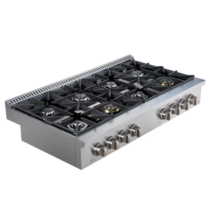 Ancona 48\" Commercial Style Slide-In Gas Cooktop - AN-2162 