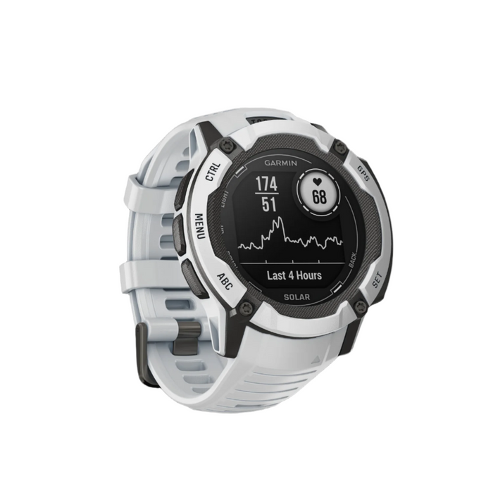 Garmin Instinct® 2x Solar Gps Smartwatch - Health & Fitness Tracking With Multi-band Gnss - Whitesto