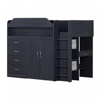 Asten Loft Bed With Desk - Blueberry 