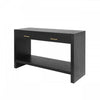 Aubrey 47.5\" Farmhouse Style Sofa Table with Storage - Black 