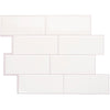 Smart Tiles Peel and Stick 4-Sheet 12 x 9 Backsplash - Metro Campagnola