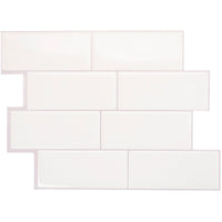 Smart Tiles Peel and Stick 4-Sheet 12 x 9 Backsplash - Metro Campagnola