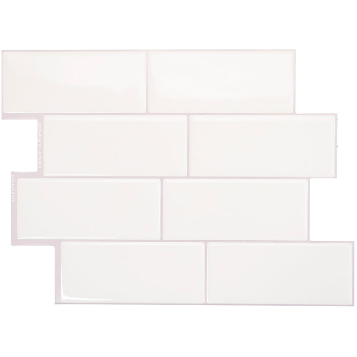 Smart Tiles Peel and Stick 4-Sheet 12 x 9 Backsplash - Metro Campagnola