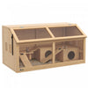 Pawhut Wooden Hamster Cage, 33.5\"l Hamster Habitat, Small Animal Cage For Syrian Drawf Hamster Gerbi