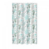 Printed Canvas Shower Curtain with Roller Hooks Seahorse