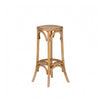 Rae Backless Rattan Barstool - Natural