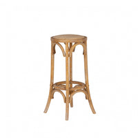 Rae Backless Rattan Barstool - Natural