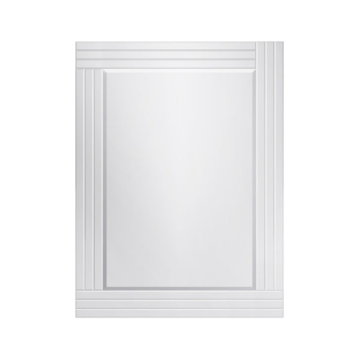 Foundry 30 Inch All-Glass Rectangular Mirror In Chrome 