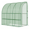 Outsunny 7' X 4' X 7' Outdoor Lean-to Walk-in Garden Greenhouse With Roll-up Door Hot House For Plan