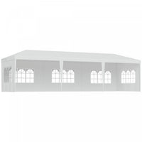 Outsunny 10 X 28ft Portable Party Tent, Gazebo Wedding Party Tent For Garden Dining And Outdoor With