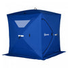 Outsunny 2-4 Person Pop-up Ice Fishing Tent Portable Ice Fishing Shelter With Windproof Windows And 