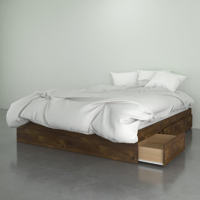 Nordika Queen Platform Bed - Truffle 