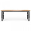 Gladiator 8' Adjustable Height Hardwood Workbench - Hammered Granite